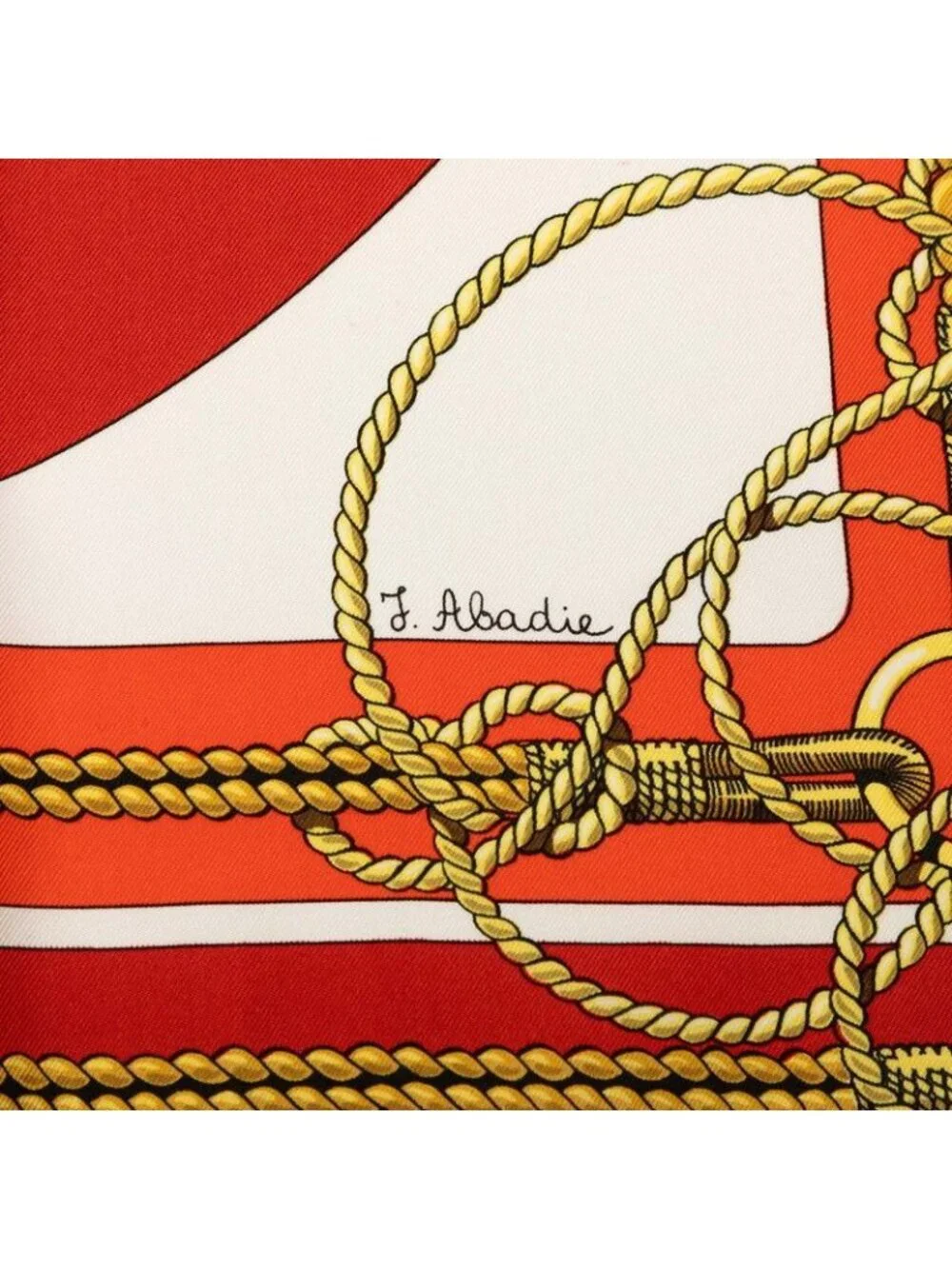 Hermes Carre 90 Chateaux D'arriere Scarf Red Silk